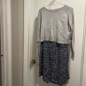 2 in 1 Maternity & Nursing Dress